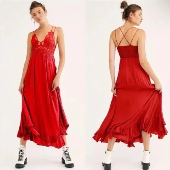 lace hem dresses Strapless Floral Lace Hem Tea Length Dress